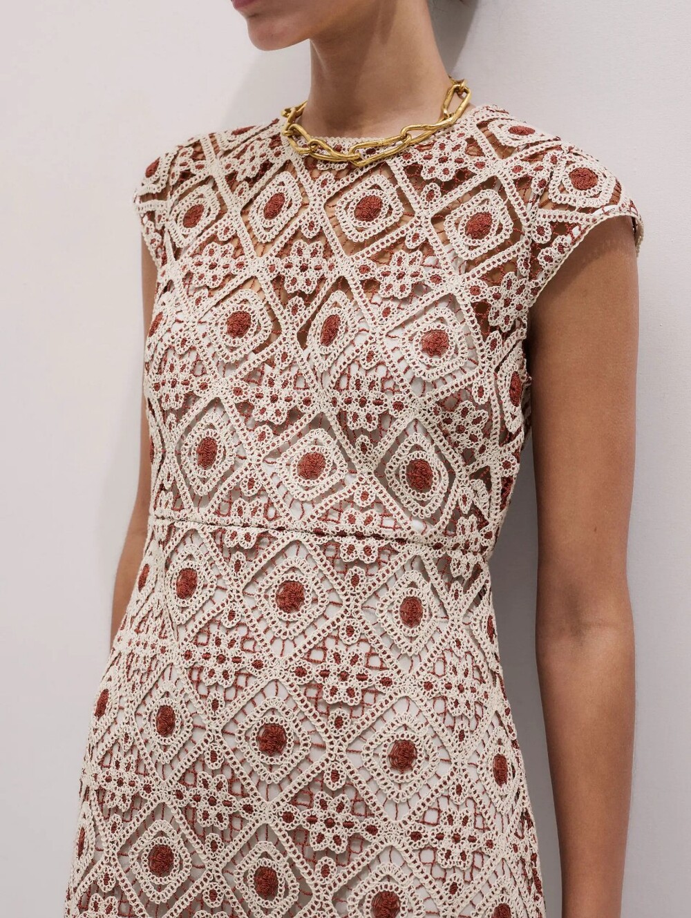 ME+EM Graphic Lace Maxi Dress - Picture 6 of 16